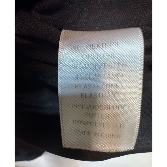 Adrianna Papell Bodycon Evening Dress Womens 6 Black Textured Sleeveless Sheath - Picture 6 of 13